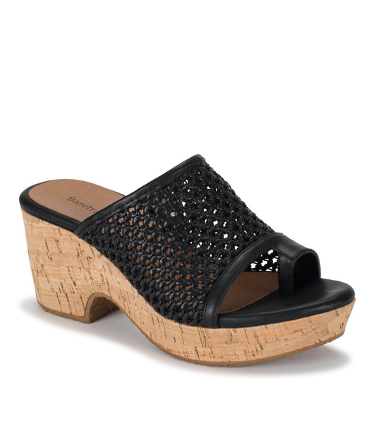 Bethie Wedge Sandal - Black (BT28700)