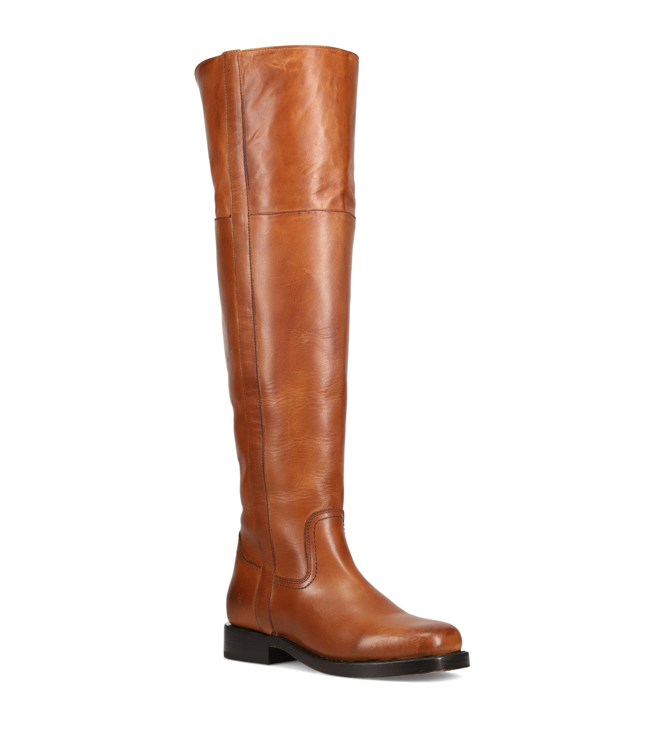 Campus Low Heel Over The Knee Boot - Cognac (FR42113-COGN)