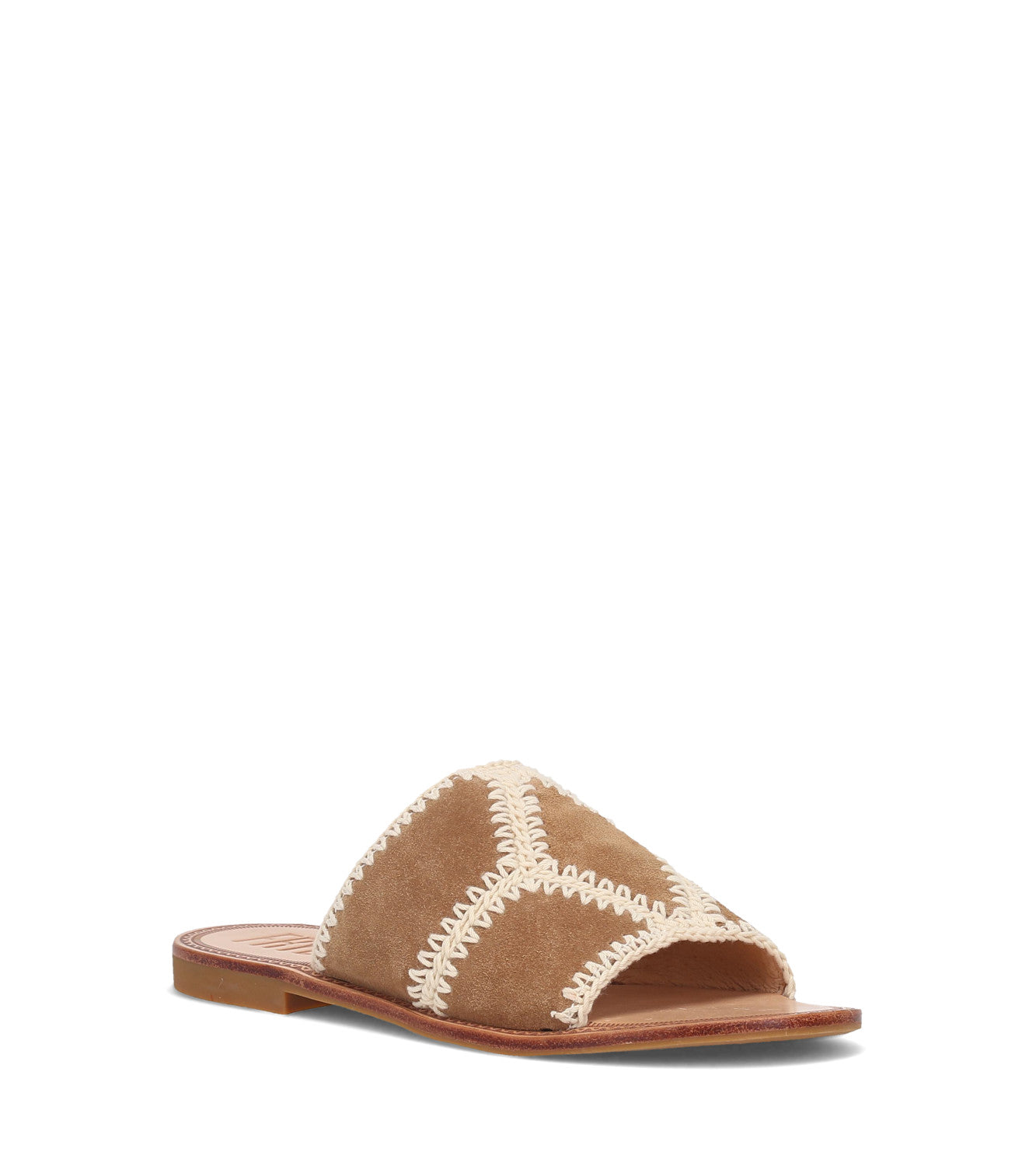 Ava Crochet Slide - Almond (FR40911-ALMO)