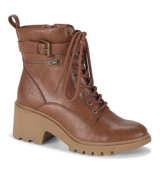 Dani Lace Up Boot - Cognac (BT30001)