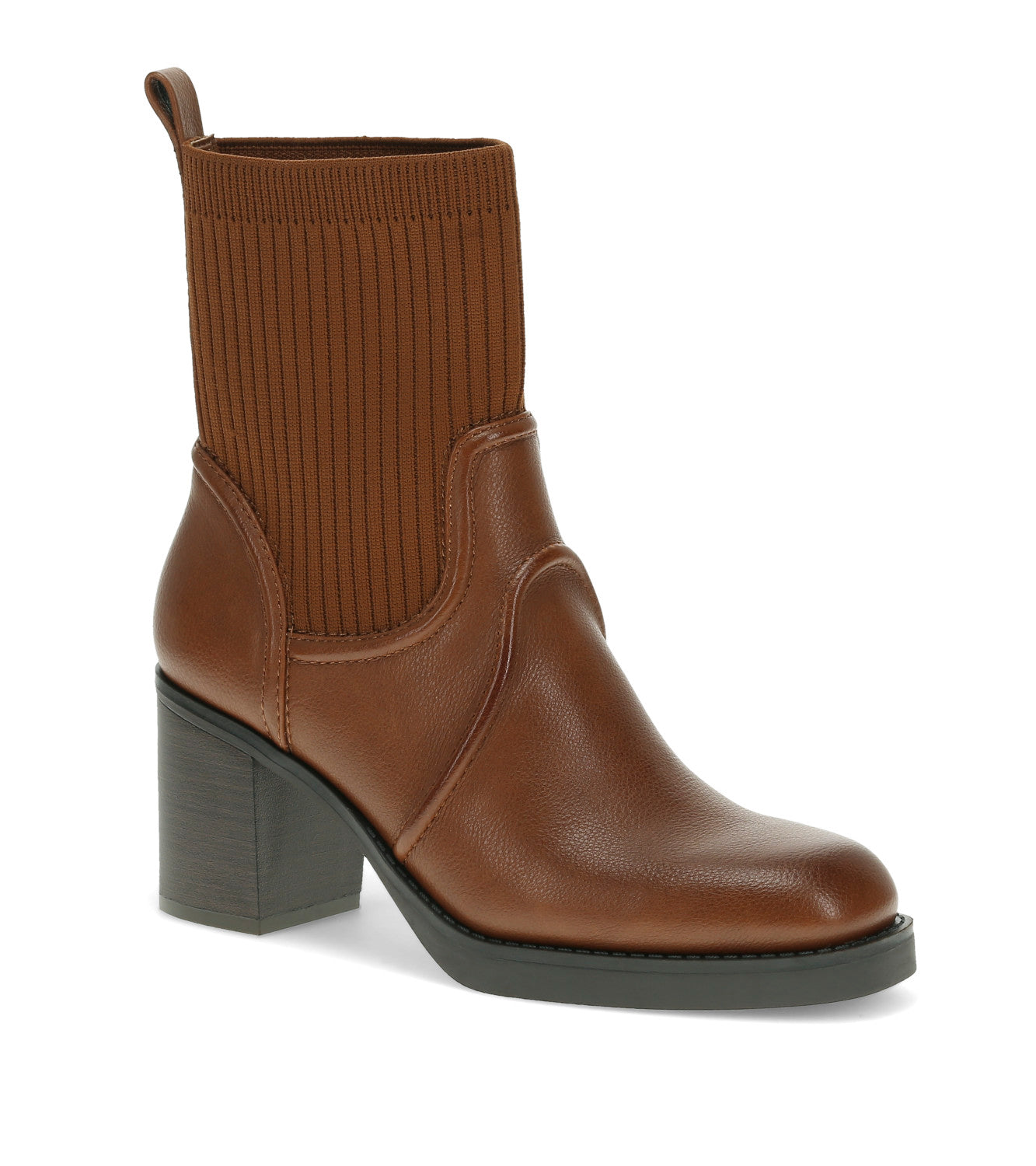 Galatia Heeled Midi Boot - Walnut (BT30897)