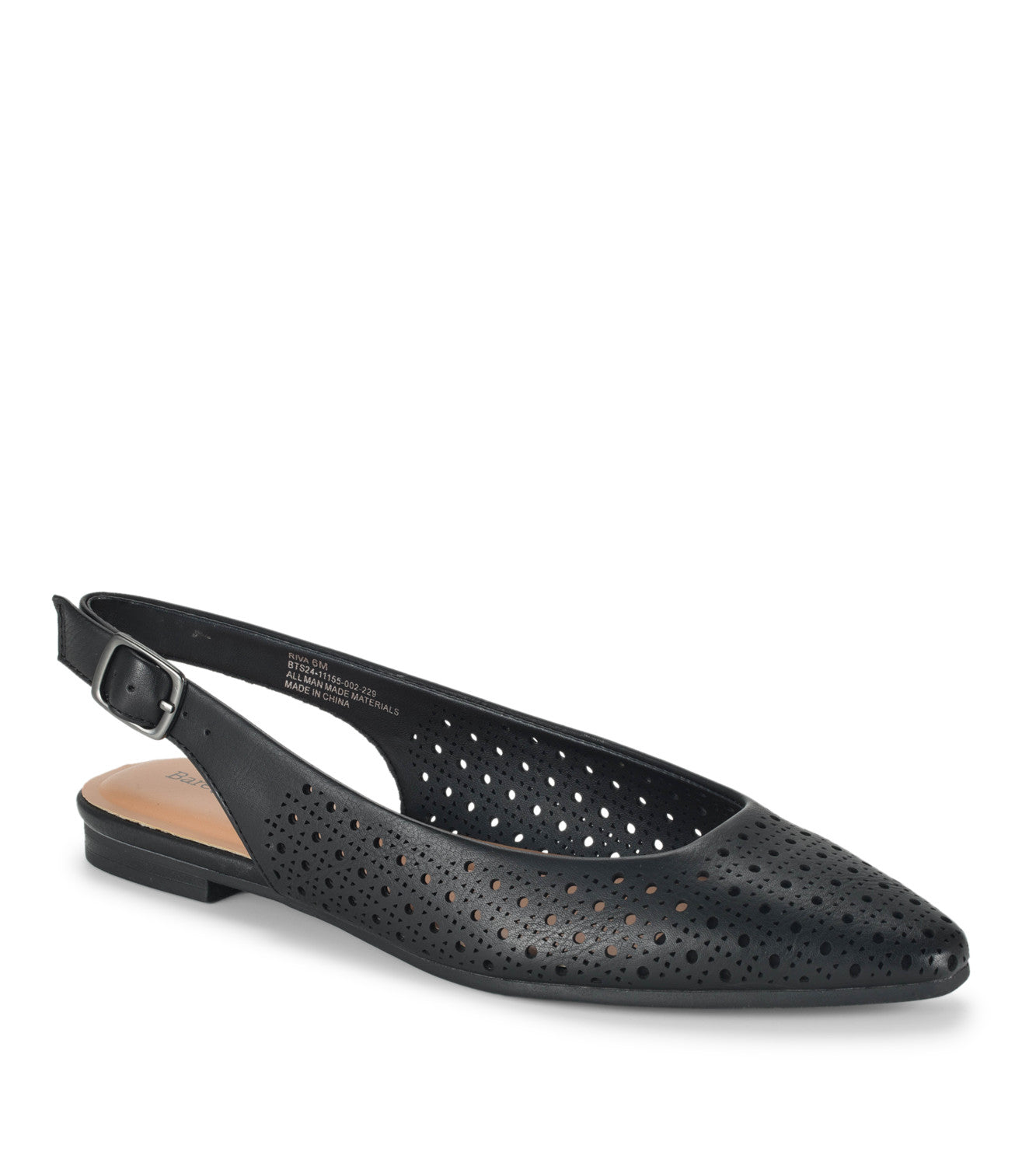 Riva Slingback Flat - Black (BT30381)