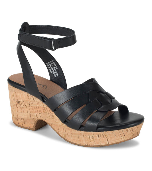 Bonita Wedge Sandal - Black (BT29629)