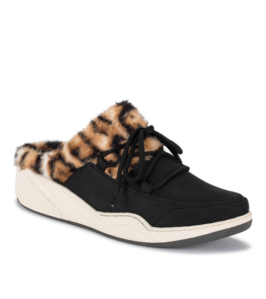 Landon Clog Slipper - Black Leopard (BT27609)