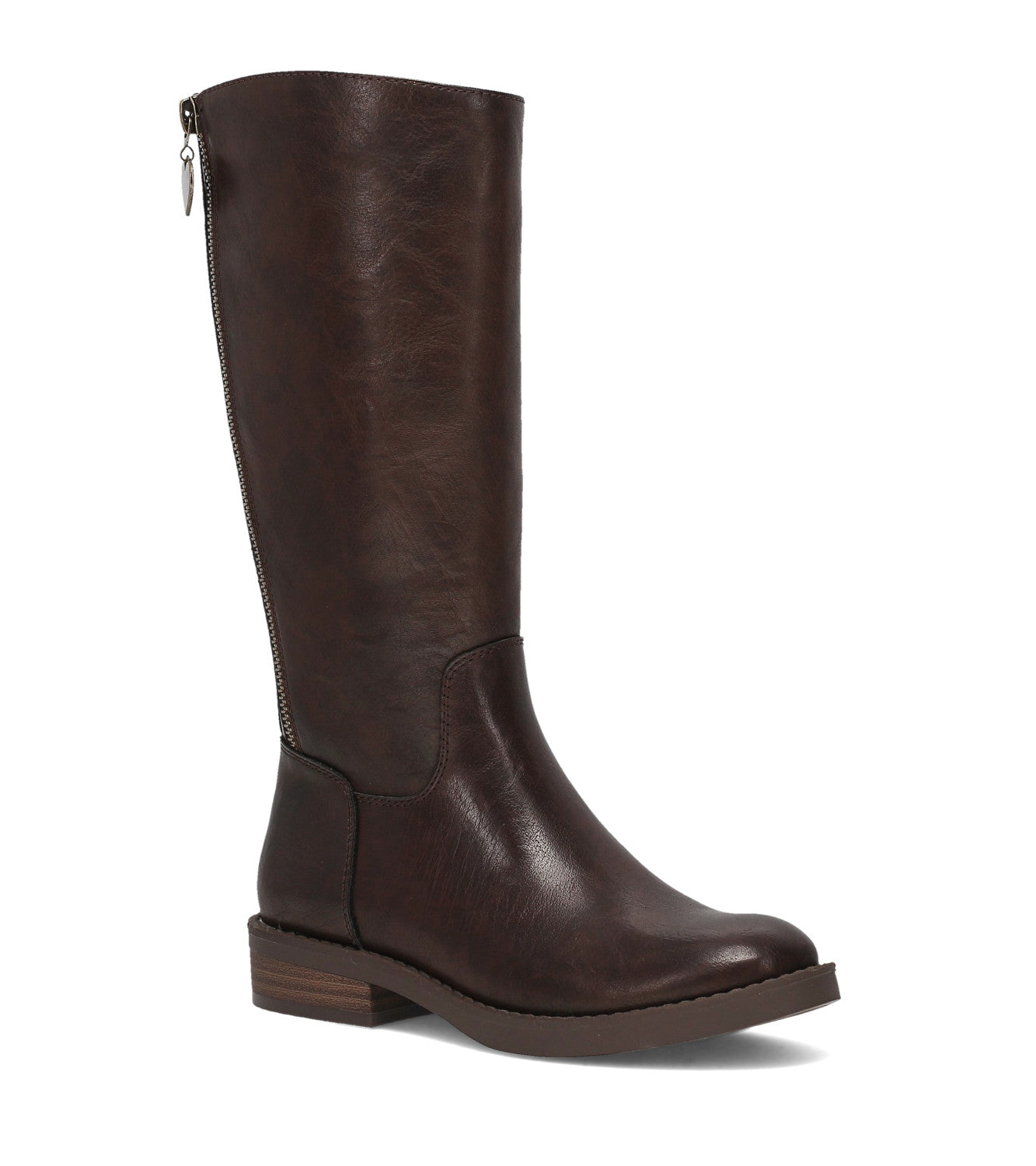Kellie Off Set Zip Girls - Dark Brown (FO10711)