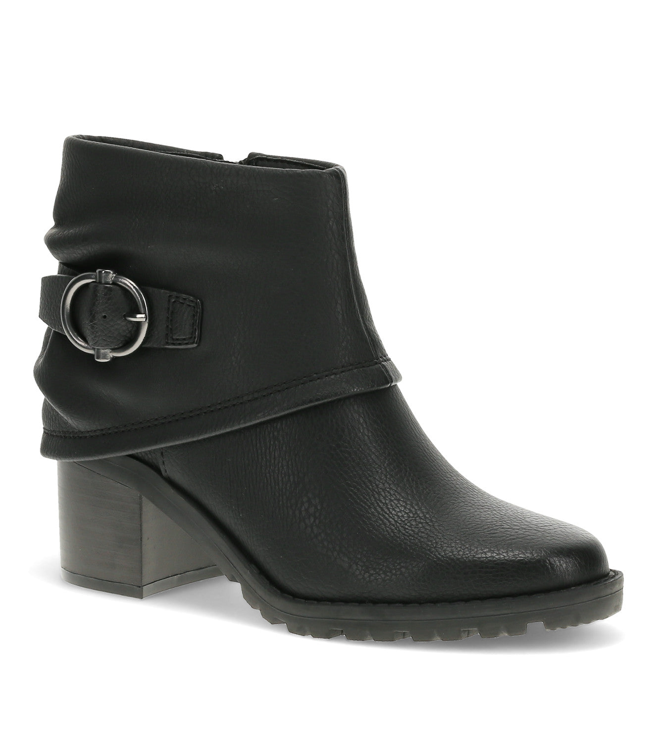 Deborah Block Heel Bootie - Black (BT31015)