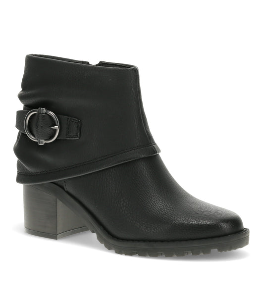 Deborah Block Heel Bootie - Black (BT31015)
