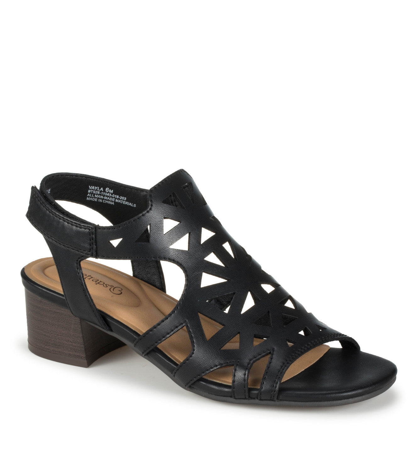 Vayla Block Heel Sandal - Black (BT31924)