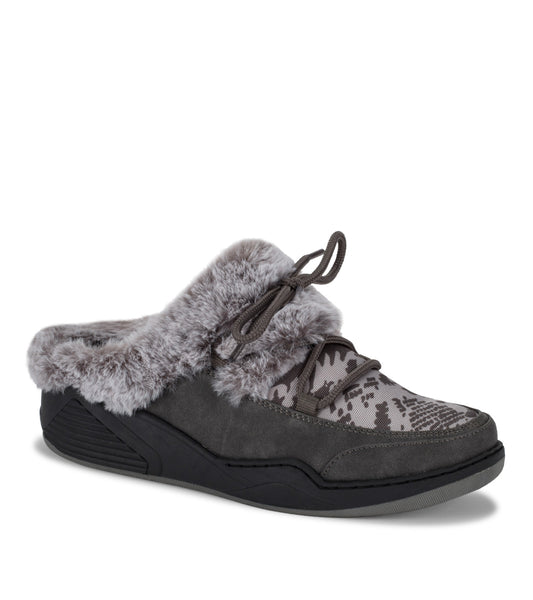 Landon Clog Slipper - Dark Grey Zebra (BT27612)