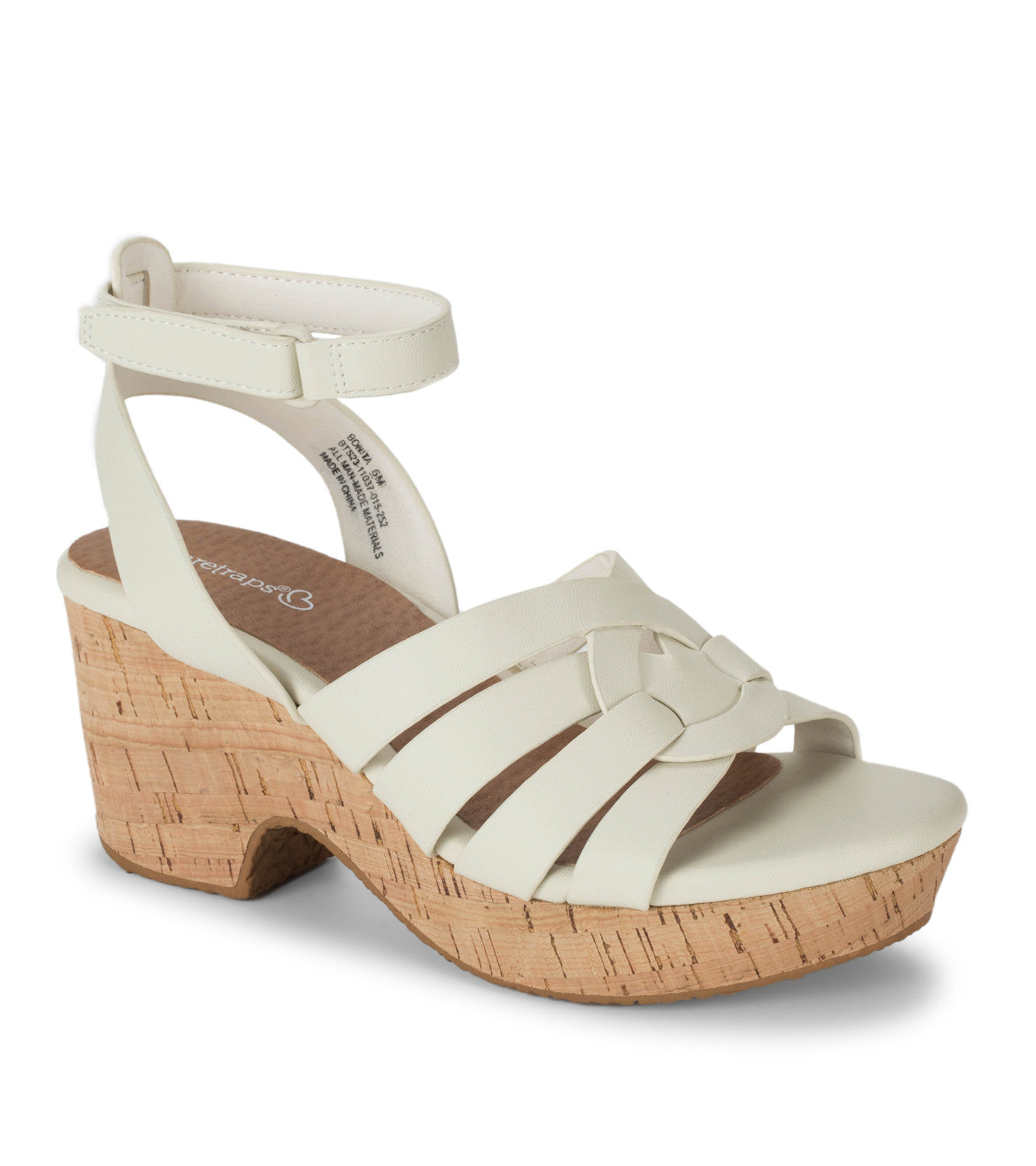 Bonita Wedge Sandal - Cream (BT29627)