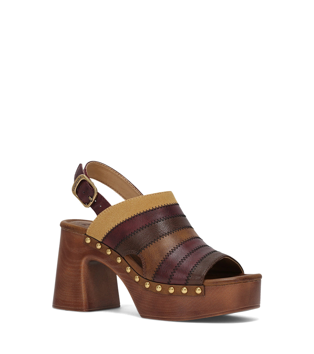 Wylie Patchwork - Maroon Multi (FO10398)