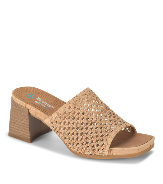 Brenda Block Heel Sandal - Natural (BT29720)