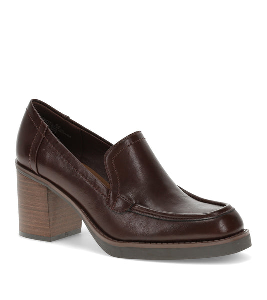 Gretel Block Heel Loafer - Bloodstone (BT30951)