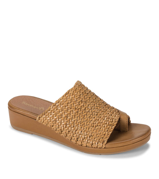 Abey Wedge Slide Sandal - Caramel (BT28726)