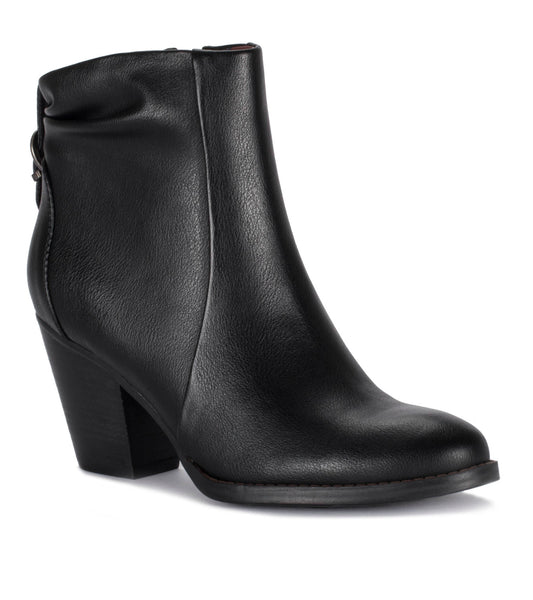 Charee Block Heel Bootie - Black (BT27755)