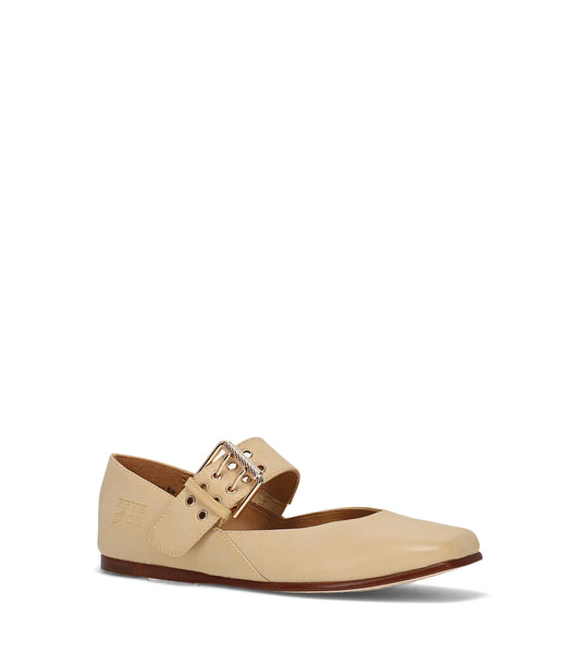 Elvie Double Prong Mary Jane - Butter (FO10432)