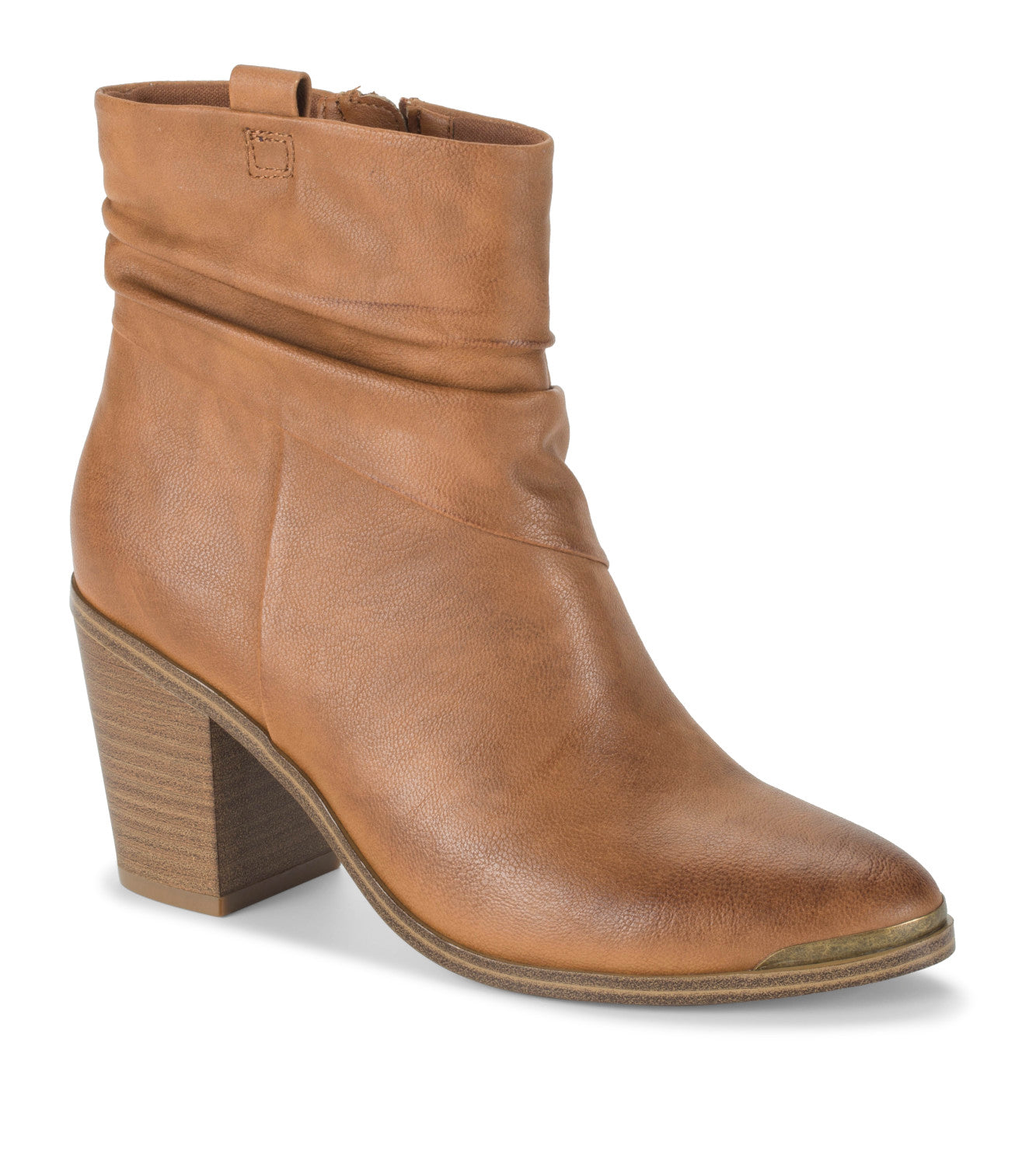 Katherine Block Heel Bootie - Cognac (BT30135)