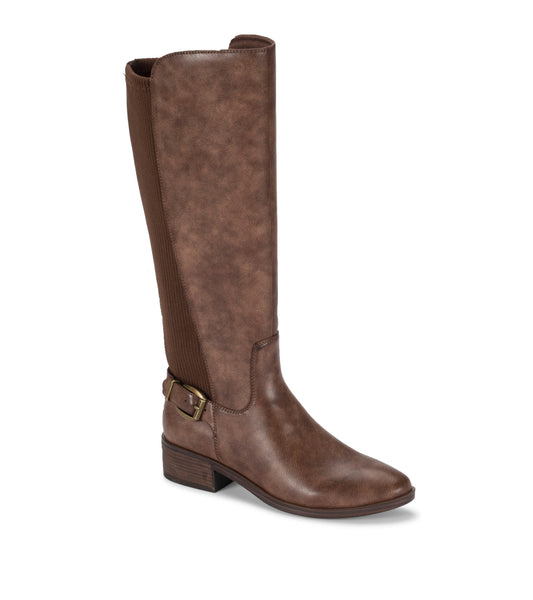 Mckayla Wide Calf Tall Boot - Dark Brown (BT28311WC)