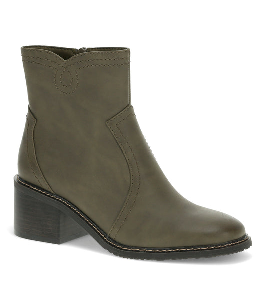 Calloway Block Heel Bootie - Moss Mist (BT30884)