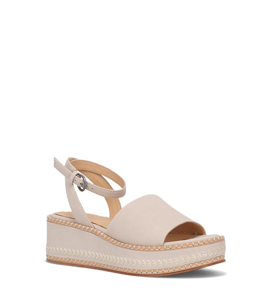 Joy Ankle Strap Platform Sandal - Ivory (FR40944-IVOR)