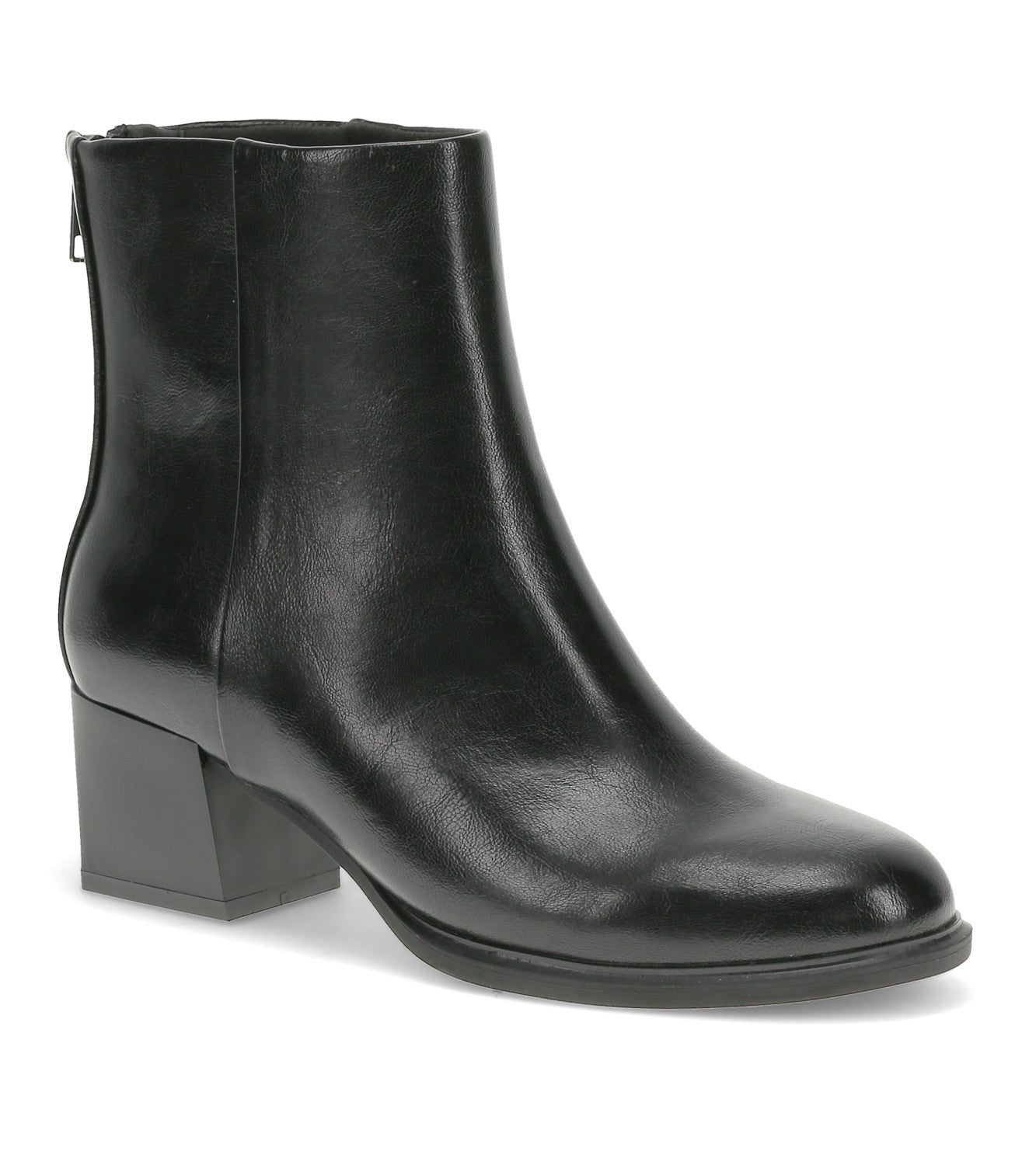 Bessie Block Heel Bootie - Black (BT30993)