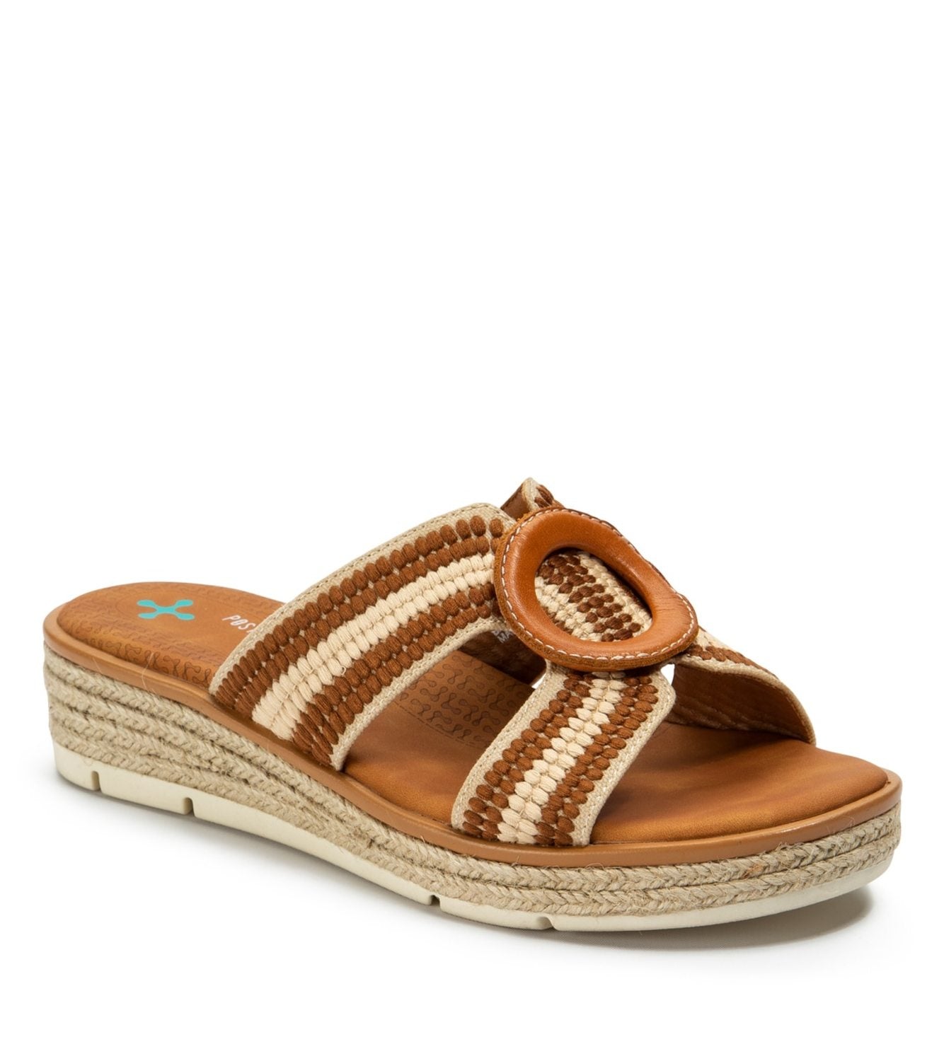 Bliss Espadrille Slide Sandal - Bourbon/Cream (BT27143)