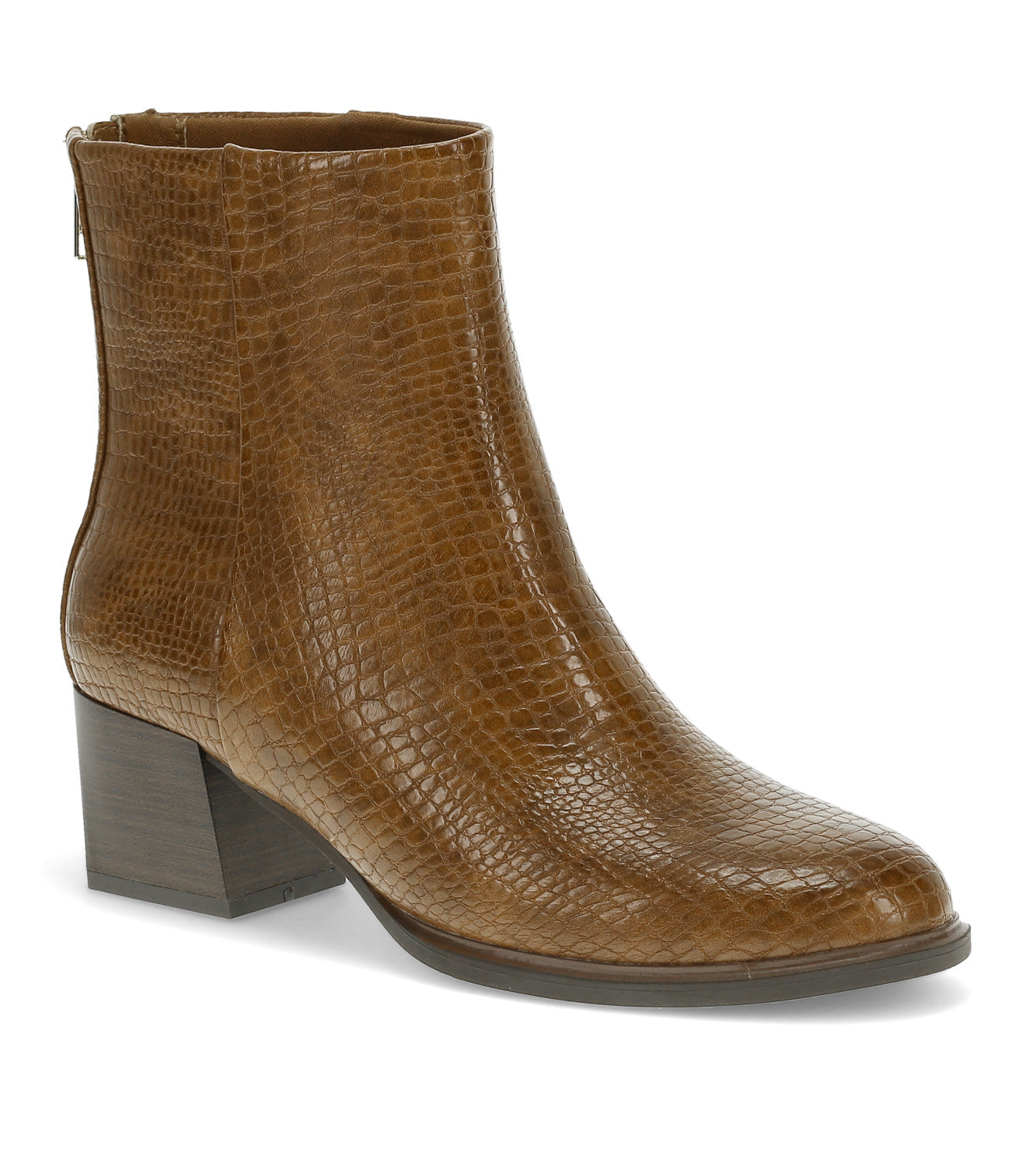 Bessie Block Heel Bootie - Brush Brown (BT31002)