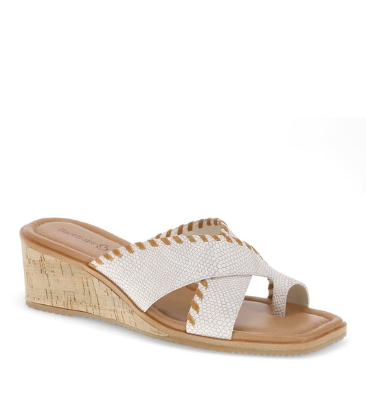 Paige Wedge Sandal - Cream (BT30481)