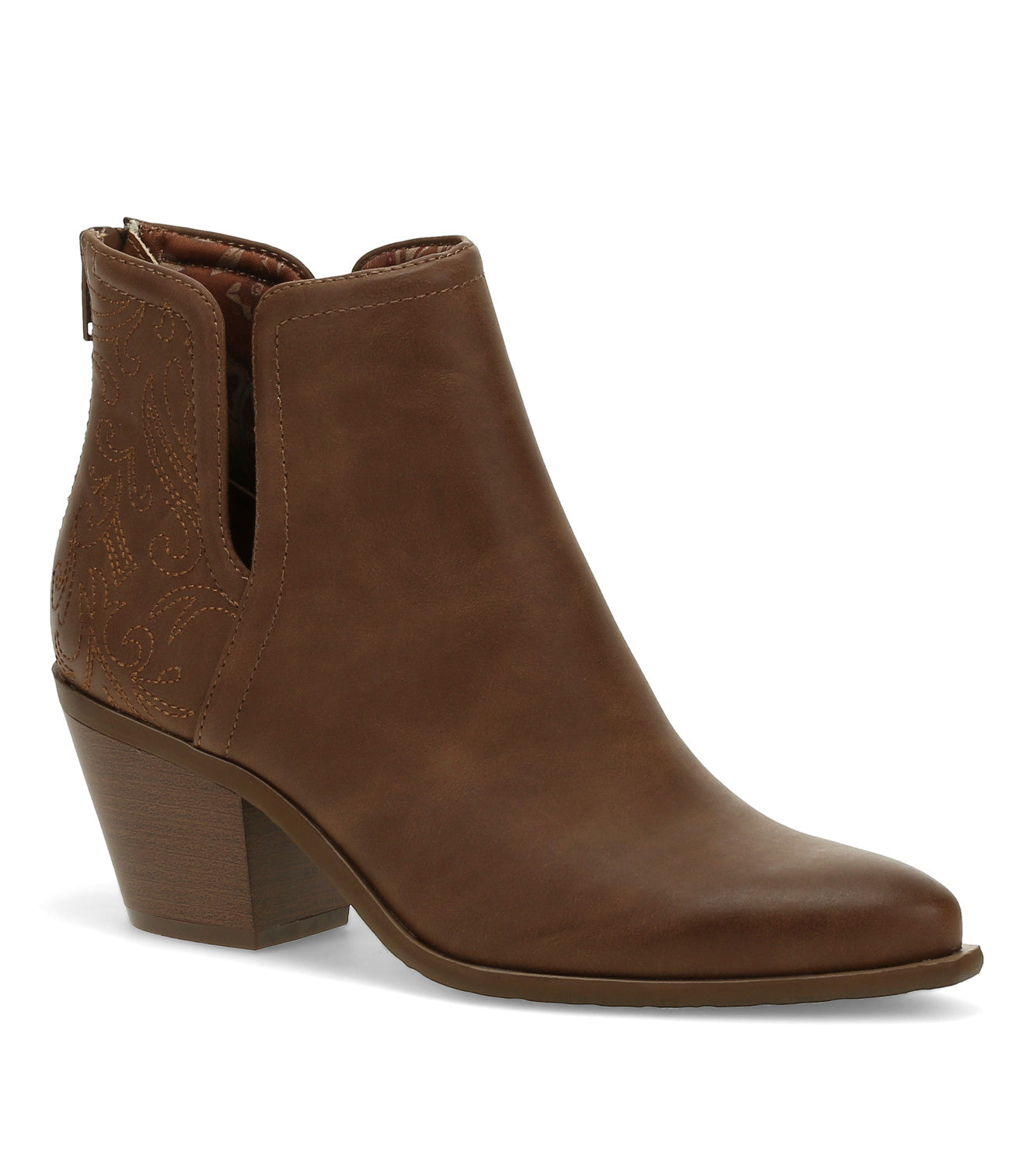 Yara Block Heel Bootie - Coffee (BT30867)