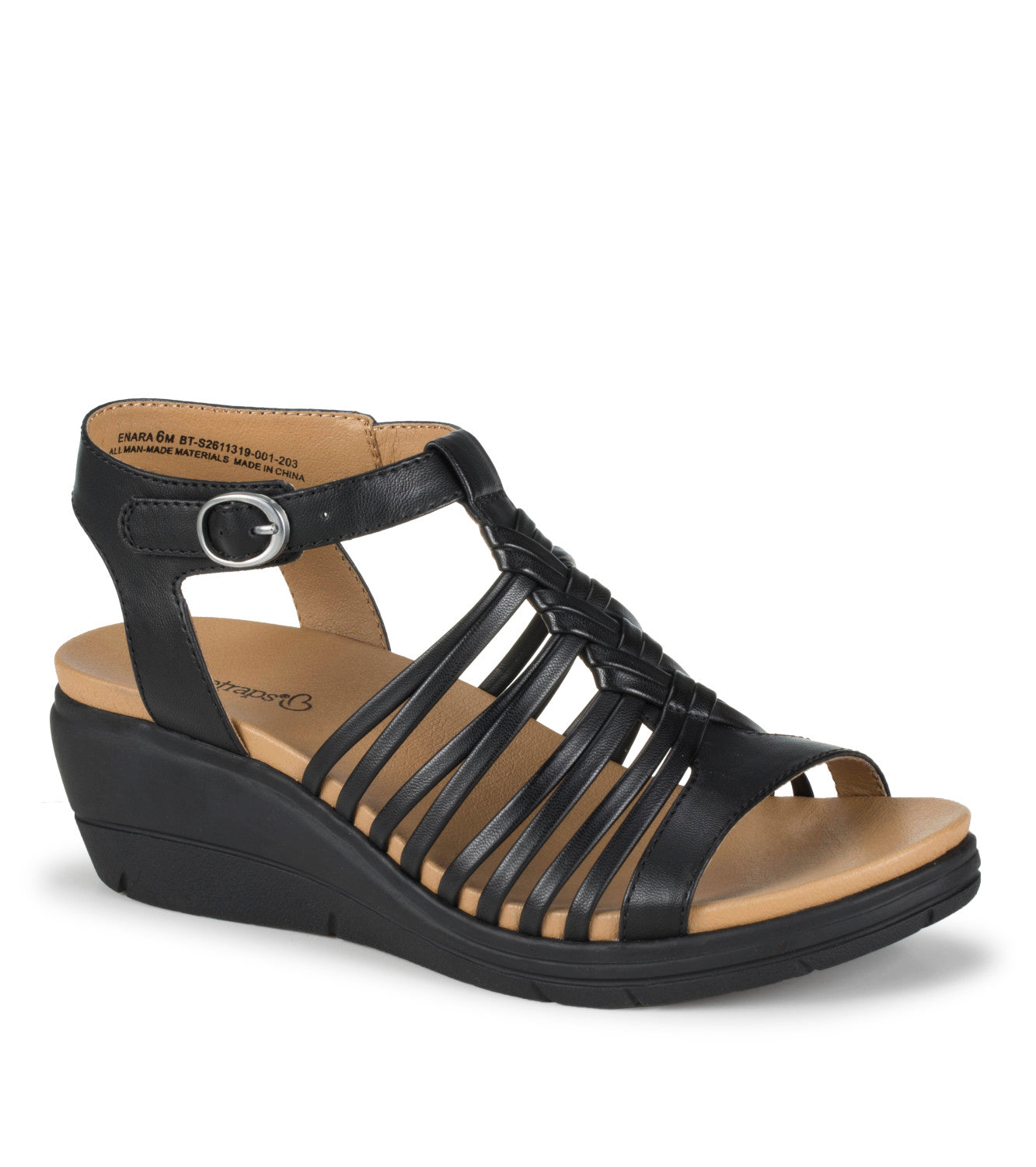 Enara Wedge Sandal - Black (BT31813)