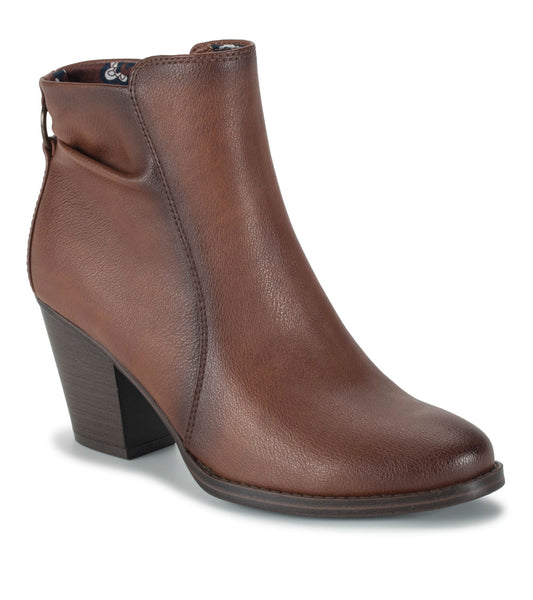 Crystal Block Heel Bootie - Oak (BT30239)