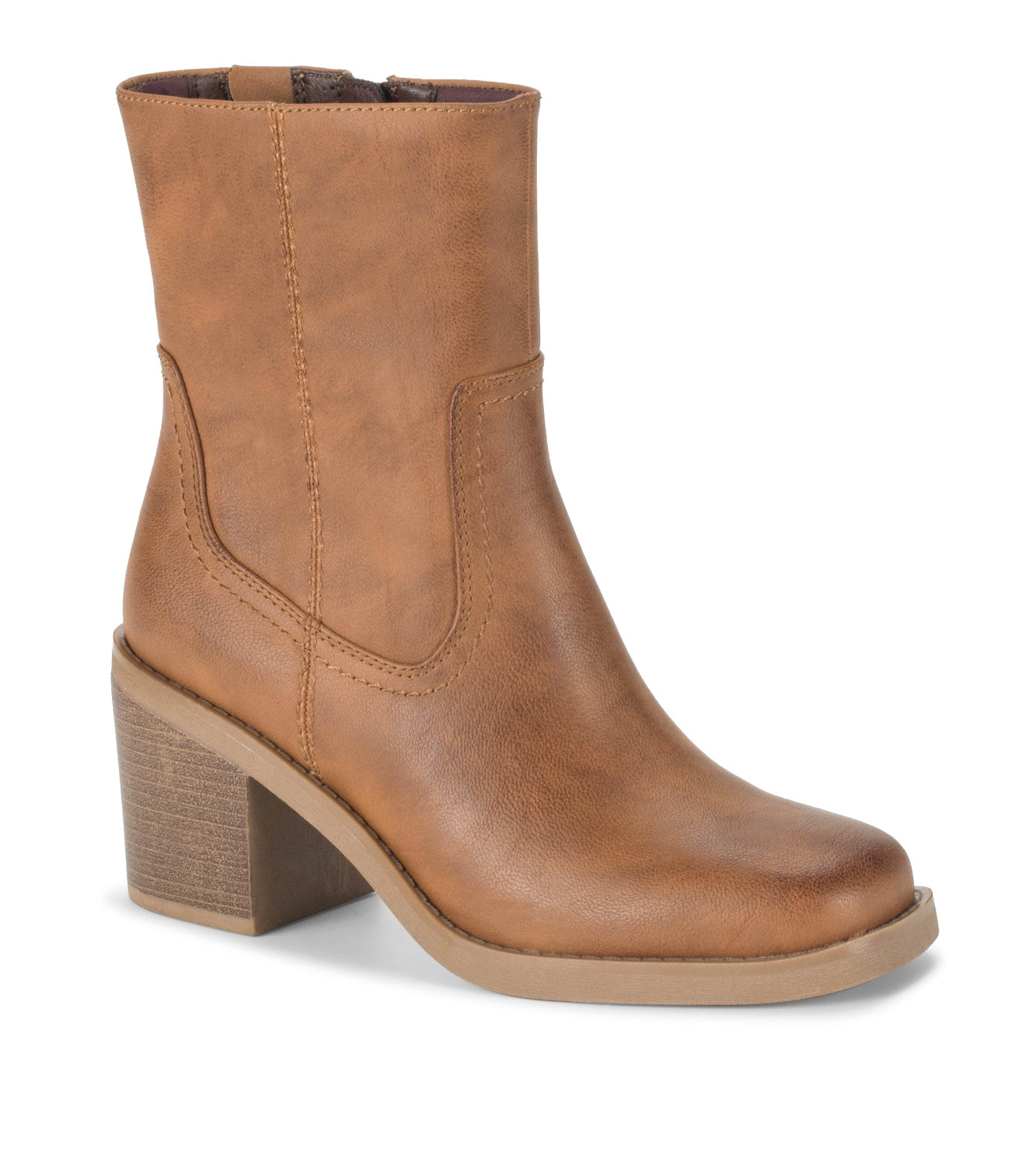 Mckenna Mid Calf Boot - Cognac (BT30084)