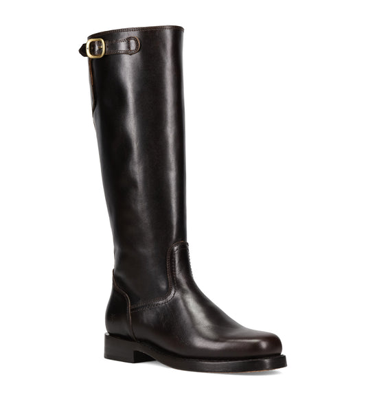 Campus Low Heel Tall Riding - Bourbon (FR42112-BOUR)