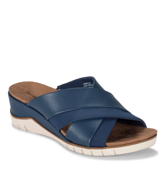Carmiela Wedge Slide Sandal - Navy (BT28164)
