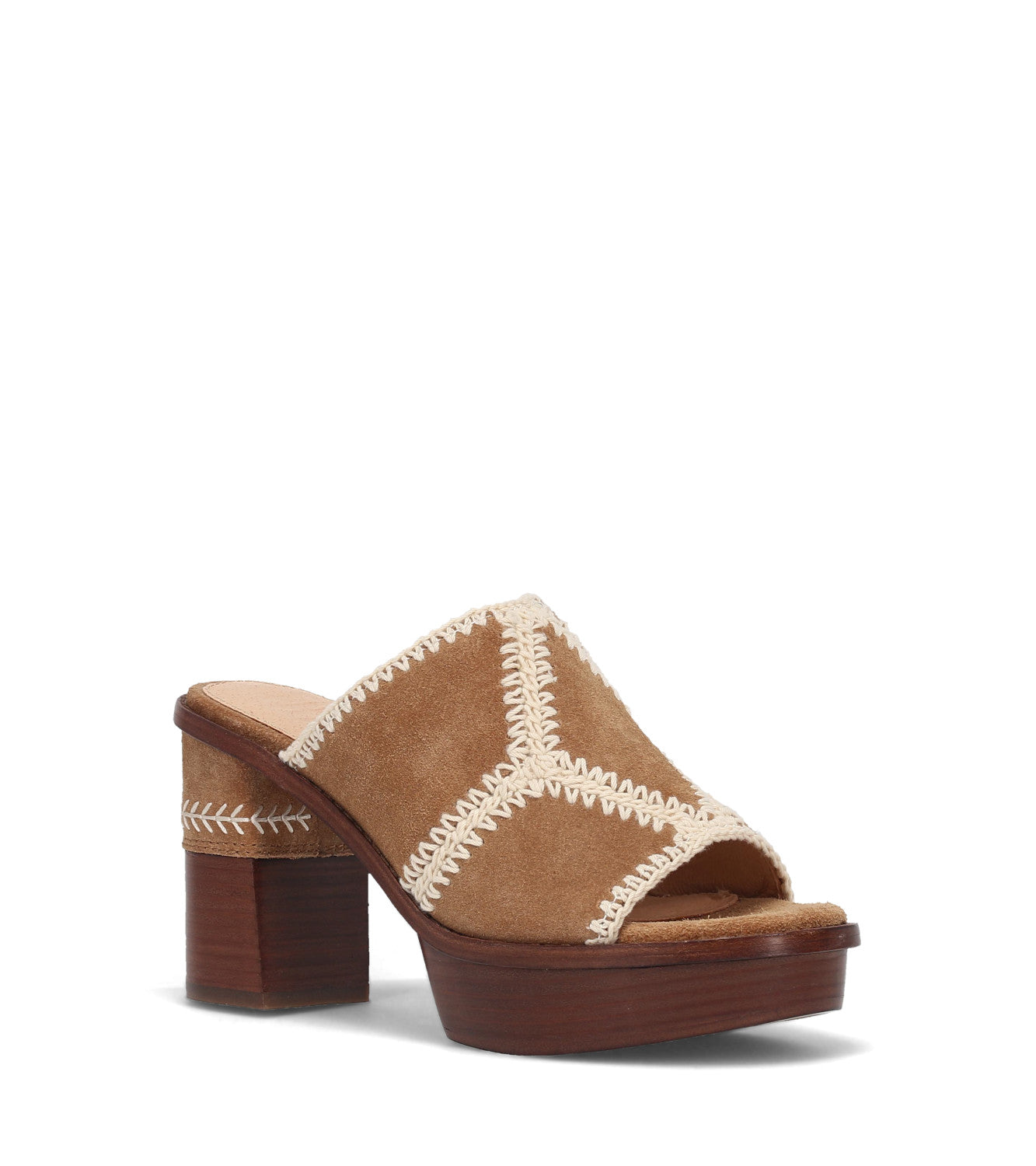 Pipa Crochet Platform Sandal - Almond (FR41054-ALMO)