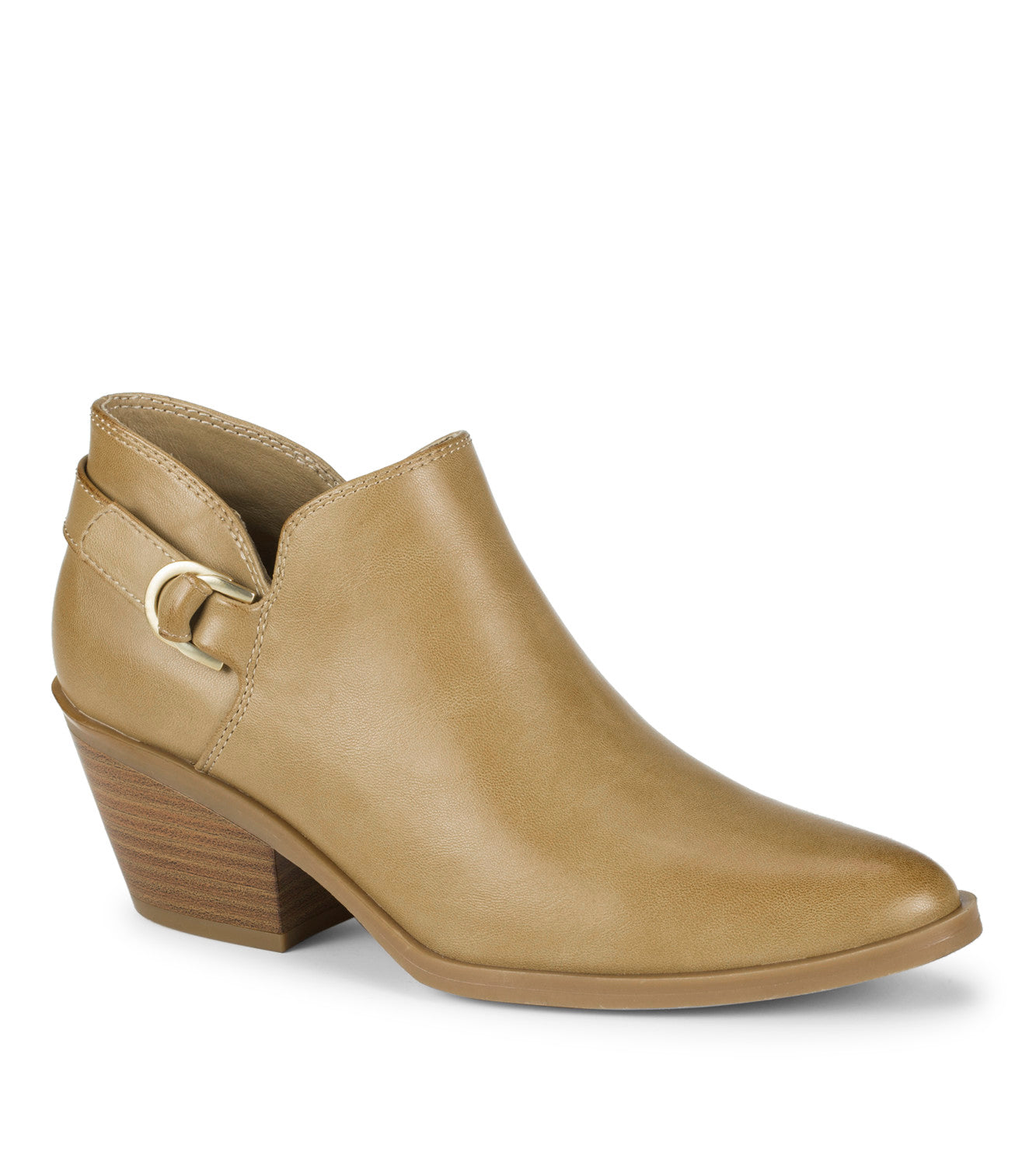 Duala Block Heel Ankle Bootie - Camel (BT32050)
