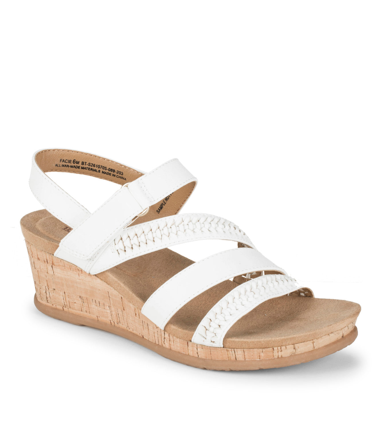 Facie Wedge Sandal - White (BT31876)