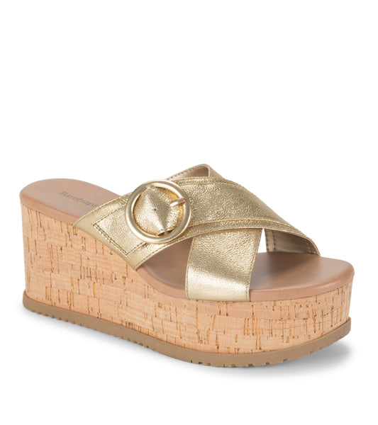 Sydney Wedge Sandal - Gold (BT30525)