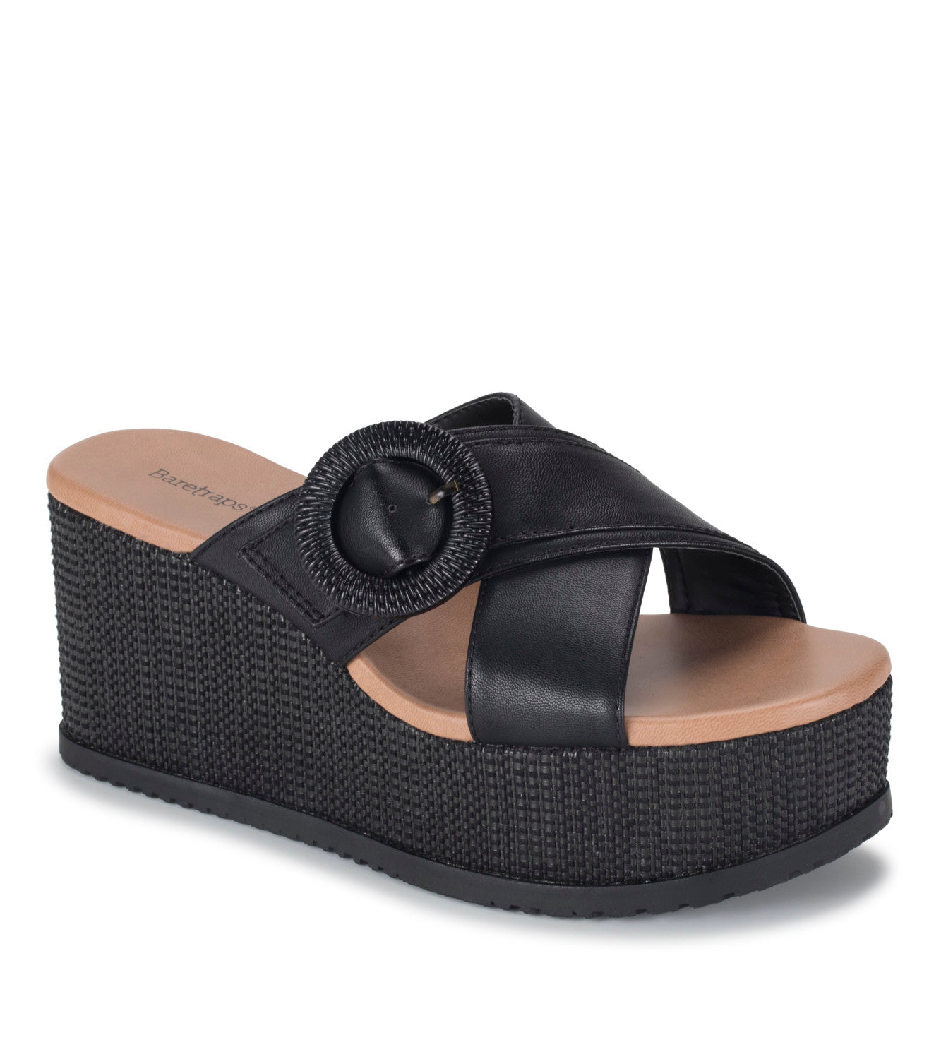 Sydney Wedge Sandal - Black (BT30428)