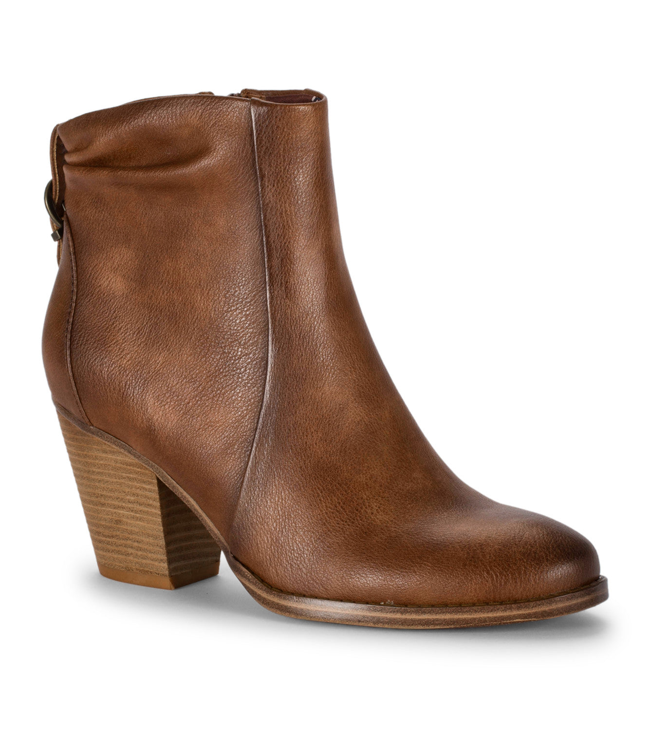 Charee Block Heel Bootie - Brush Brown (BT27754)