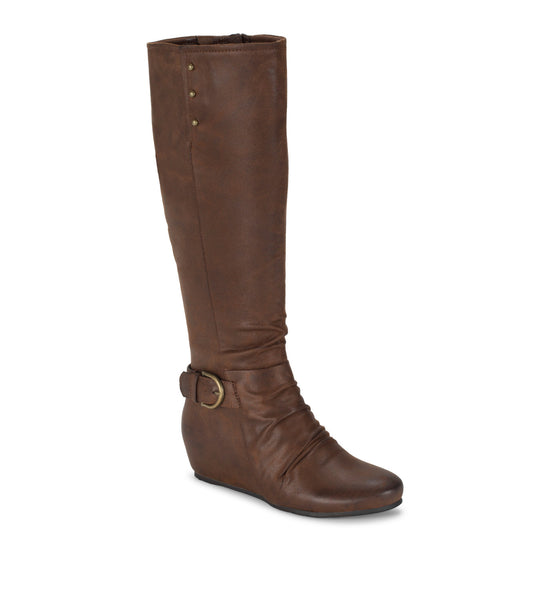 Scarlett Tall Wedge Boot - Brush Brown (BT30205)