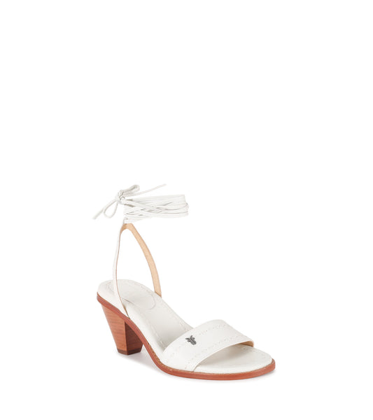 Estelle Ankle Tie - White (FR40344-WHIT)