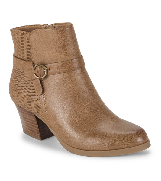 Linda Block Heel Bootie - Salted Caramel (BT30147)