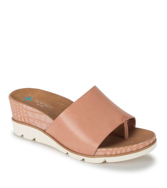 Leigha Wedge Slide Sandal - Soft Pink (BT29049)