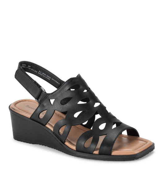 Pearl Wedge Sandal - Black (BT30359)