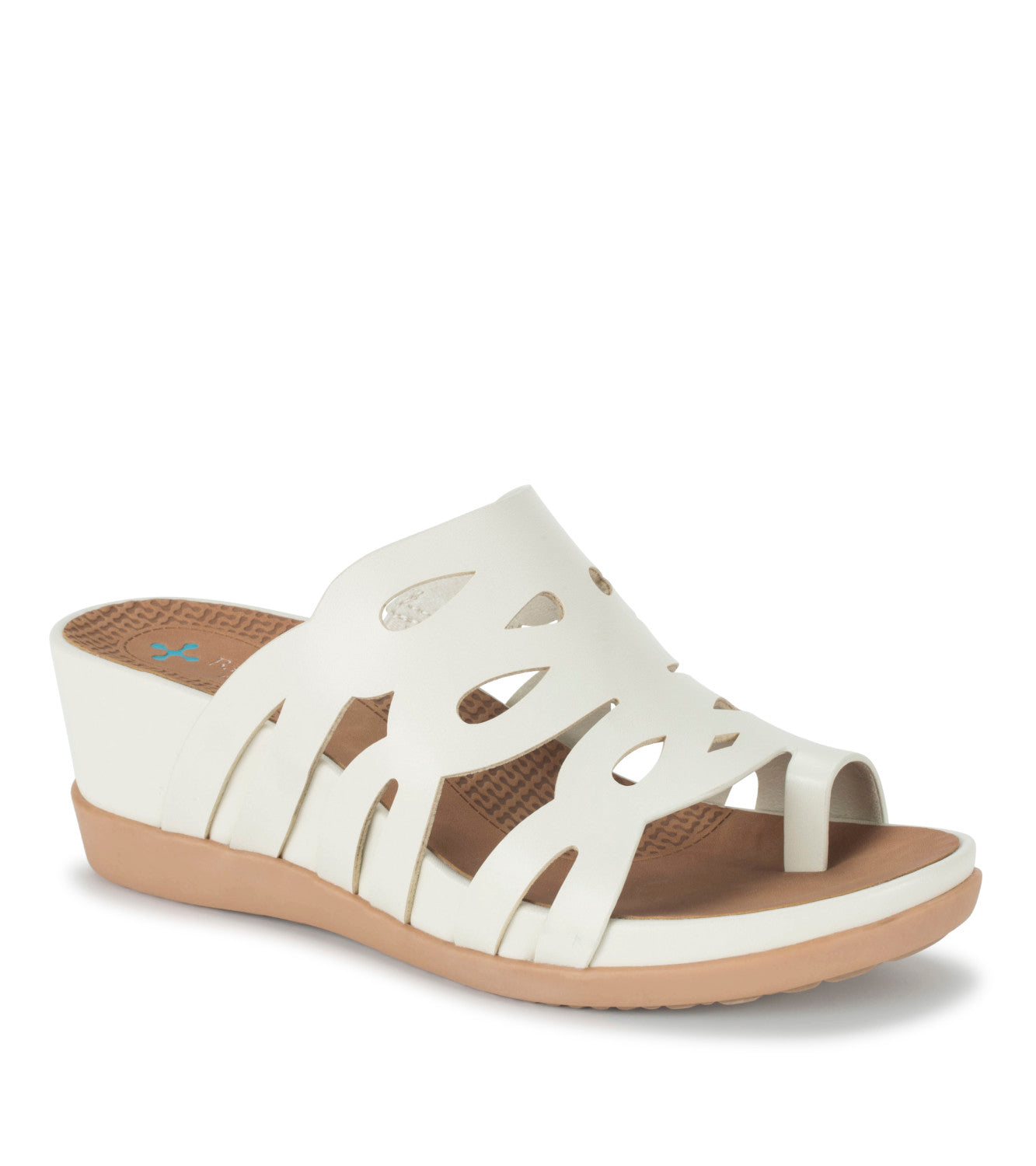 Demetra Wedge Slide Sandal - Cream (BT29588)