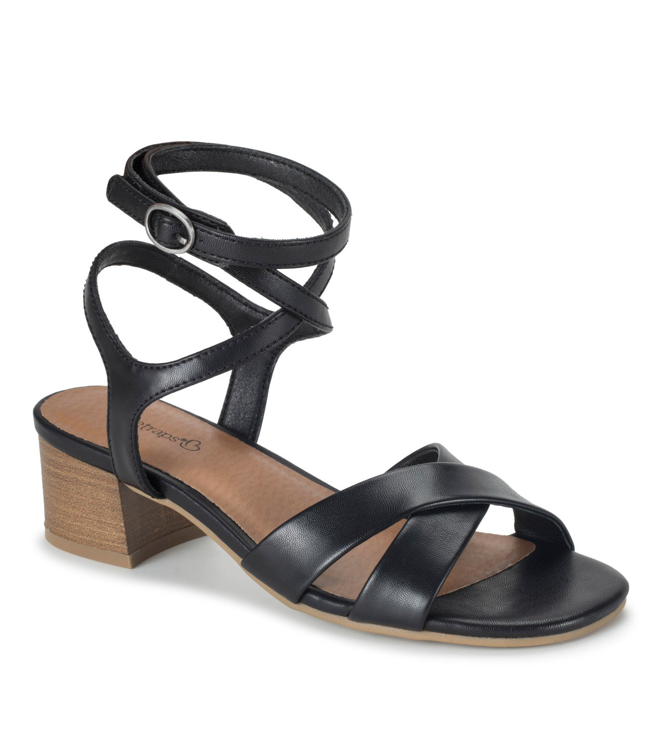 Valerie Block Heel Sandal - Black (BT29926)