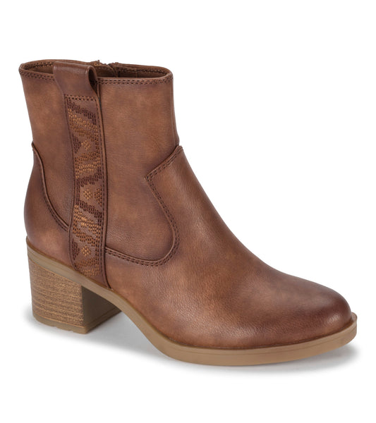 Covina Block Heel Bootie - Brush Brown (BT29355)