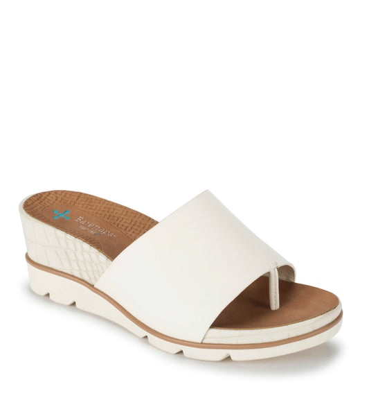 Leigha Wedge Slide Sandal - Cream (BT29054)