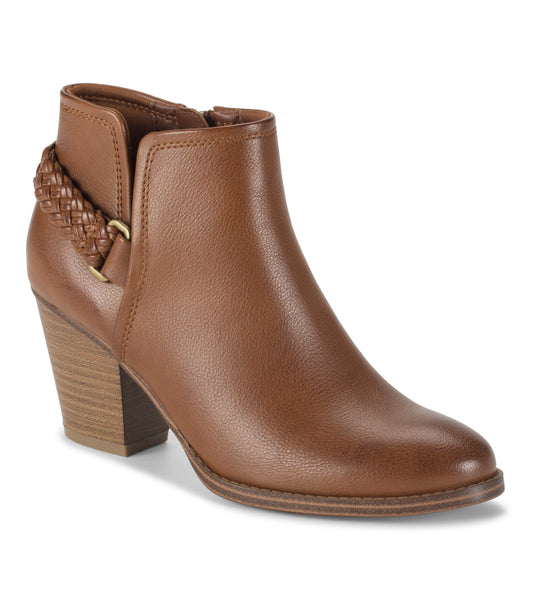 Charlotte Block Heel Bootie - Walnut (BT30259)